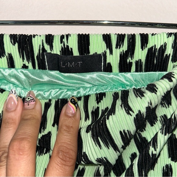 LMT Green and Black Maxi Trumpet Skirt - Picture 4 of 4